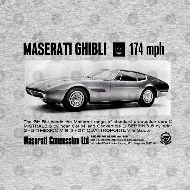 GHIBLI SUPERCAR - advert by Throwback Motors